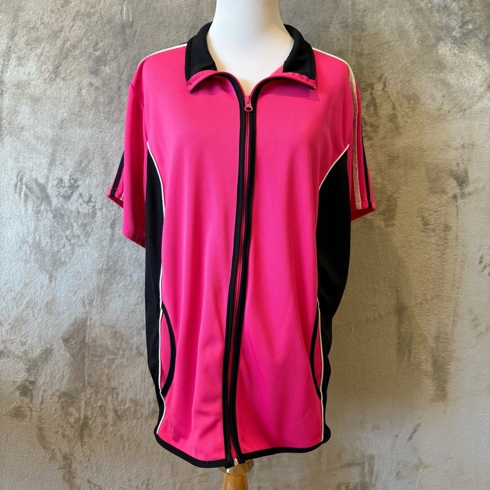 Made for Life Athletic Barbie Gym Activewear Track Quick-Dri Workout Top Sz 1X